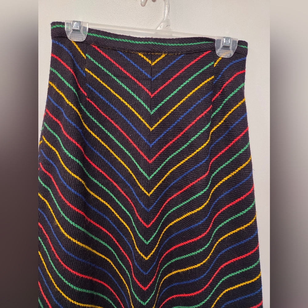 Vintage 70s Rainbow ๐ A-Line Maxi Skirt Bobbie Brooks - Picture 4 of 4